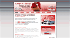 Desktop Screenshot of cliniquedelelectro.com